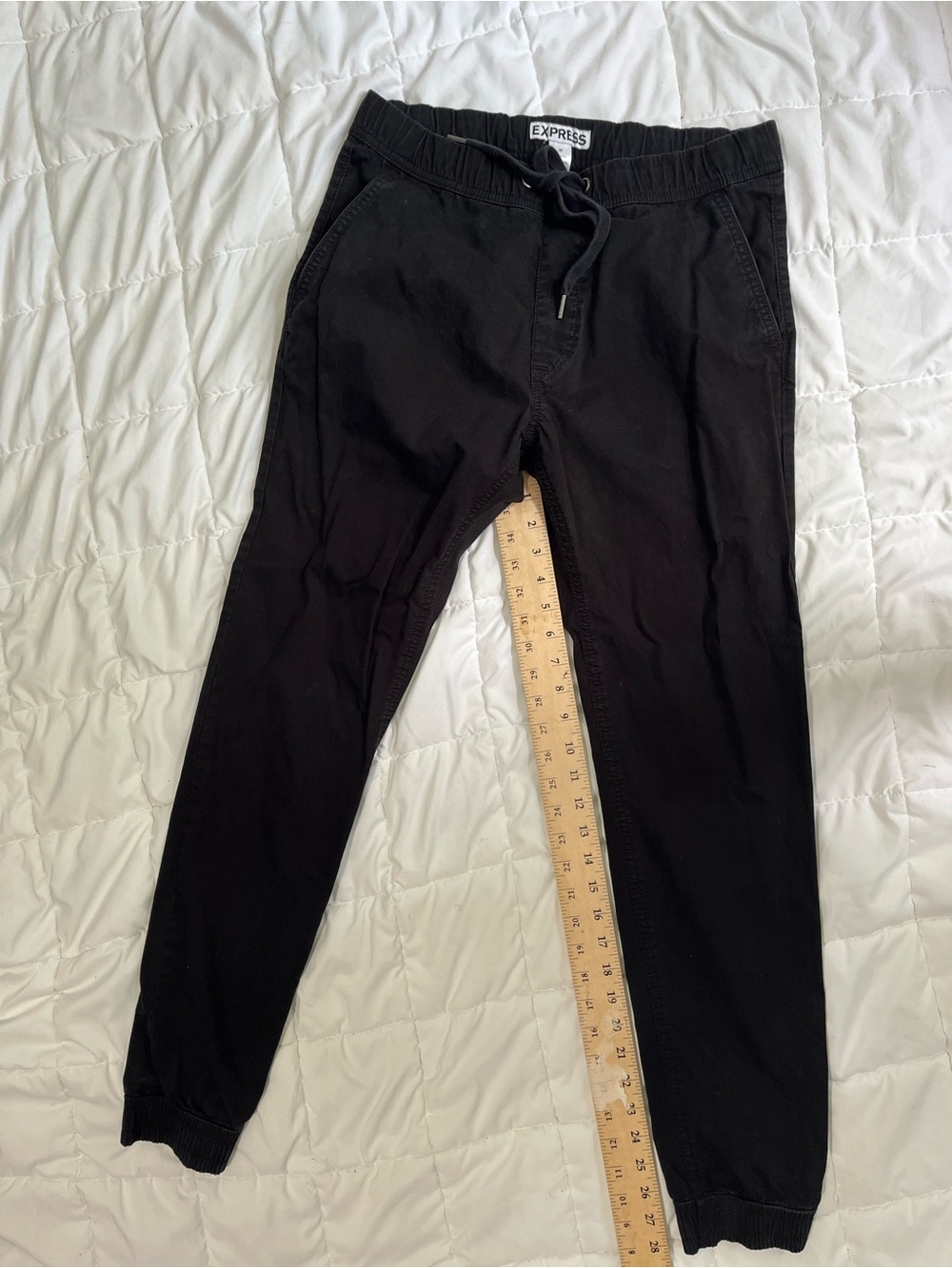 Express Black Men’s Drawstring Jogger Pants size 28